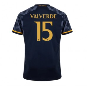 Real Madrid Federico Valverde #15 Koszulka Wyjazdowych 2023-24 Krótki Rękaw